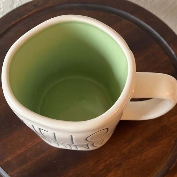 Rae Dunn: White with Pastel Green inside- Hello Spring- Coffee/Tea Mug - Picture 10 of 16
